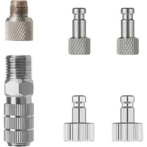 HUBEST AIRBRURSH QUICE إصدار اتصال مع 2pcs G1/8 "سدادات الذك