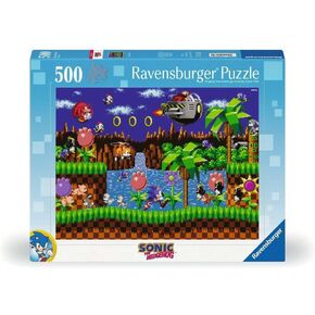 Ravensburger Sonic the Hedgehog: Classic 500 Piece Jigsaw Puzzle - 12001135 - أدوات مصنوعة يدويًا ، مصنوعة في ألمانيا ، كل قطعة تتناسب معًا بشكل مثالي