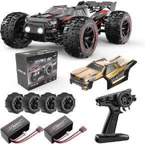 Hyper Go H14BM V3 1/14 سيارات RC بدون فرش للبالغين بسرعة 50 ميلاً في الساعة ، وشاحنات RC 4x4 على الطرق الوعرة ، سيارة RC عالية السرعة الكهربائية ، والسيارة السريعة السريعة RC مع بطارية 3S للثلوج رمال