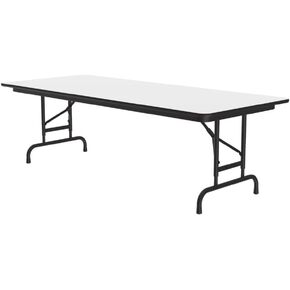 Correll 30 "x72" طاولة قابلة للطي التجارية ، محو جاف/ماركت أبيض أعلى للضغط الصفائح ، ثقيلة 3/4 "، مصنوعة في الولايات المتحدة الأمريكية ، مئزر فولاذي محمول وقوي قوي