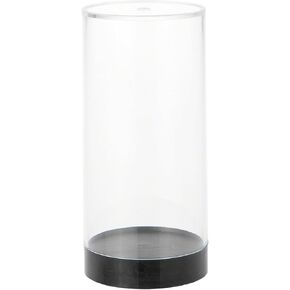Protech CC-5 Round Storage / Display Acrylic Action Figure Display Case with Black Base, 2.25" W x 4.75" H x 2.25" D, 25-Pack in Saudi Arabia