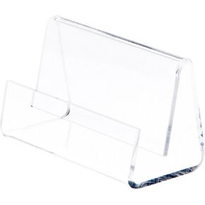 Plymor Clear Acrylic Deluxe Business Card/Postcard حامل ، 3.5 "W x 2.875" D x 2.125 "H