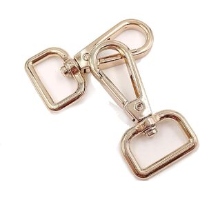 10 PCS D Ring Fashion Trigger Clips Lobster Clasp Claw Claw Claw for Strap Push Clasps Hooks Dropivel Snap (1.5inch ، gunmetal)