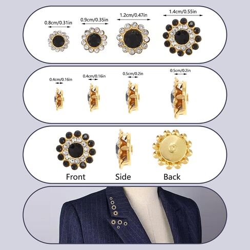 100pcs Sew on Rhinestones Crystals Glass Gems Gold Metal Claw Mixed 8mm 10mm 12mm 14mm Sunflower Garments for Sewing Headband Jewelry Crafts Clothes Shoes Belt Accessories Dress Wedding Deco in Saudi Arabia