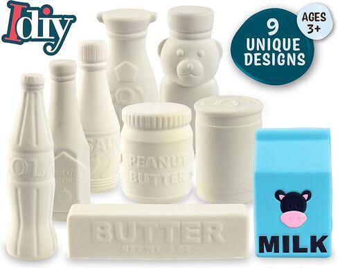 Party Craft Kit Jumbo Cute Critters Squishies (8 Unique Garden Animals) White Kawaii Scented Slow Rising Squishy Toys, Paint, Scented Stress Relief, Kids Classroom, Birthday Activity Gift(4"-6") in Saudi Arabia