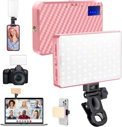 MACTREM 120 LED Selfie Light for iPhone, Phone Light, 3000Mah Portable Rechargeable Video Light, Adjusted 3 Light Modes, for iPhone, Camera, Laptop, iPad, Video Conference, TikTok,Makeup in Kuwait