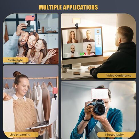 MACTREM 120 LED Selfie Light for iPhone, Phone Light, 3000Mah Portable Rechargeable Video Light, Adjusted 3 Light Modes, for iPhone, Camera, Laptop, iPad, Video Conference, TikTok,Makeup in Kuwait