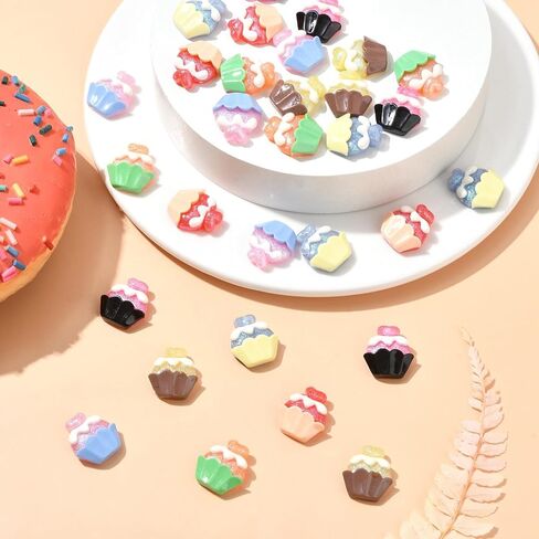 Stiesy 100 Pcs Opaque Resin Letter Slime Charm Randomly Mixed Alphabet Flatback No Hole Beads Nail Art Charms Decoden Cabochons for Scrapbooking Embellishment Hair Clips Jewelry Making DIY Craft in Kuwait