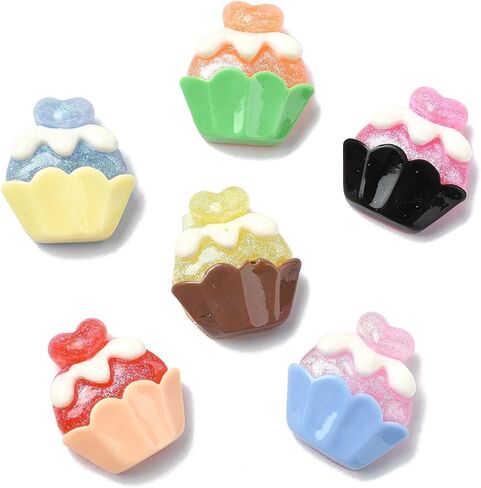 Stiesy 100 Pcs Opaque Resin Letter Slime Charm Randomly Mixed Alphabet Flatback No Hole Beads Nail Art Charms Decoden Cabochons for Scrapbooking Embellishment Hair Clips Jewelry Making DIY Craft in Kuwait