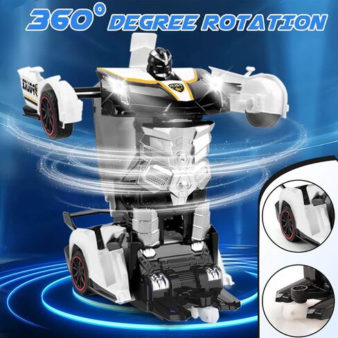 YOTOY Remote Control Car Toys - Transform RC Cars for Kids, One Button Transformation, 360 Degree Rotating Drifting, 2.4Ghz & 1:18 Scale, Gift for Kids Age 4 5 6 Years Old Boys and Girls in Saudi Arabia