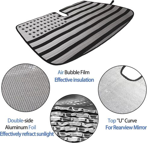 Windshield Sunshade Compatible with Fiat 500 2010-2024, Front Windshield Sunshade Foldable Reflective Sunshade for UV and Sun Auto Interior Accessories (Front Windshield one Piece) in Saudi Arabia