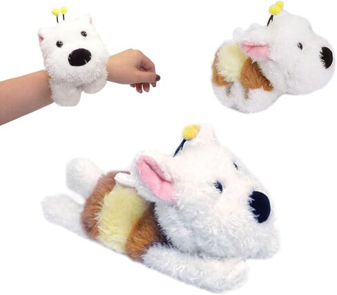 Capybara Slap Bracelets Stuffed Animal for Kids, Plush Animal Snap Bracelets Cutie Cuff Sticky Rolls Bracelet Huggers Toy Wrist for Girls Boys Child Gift Party Favors Birthday in Kuwait