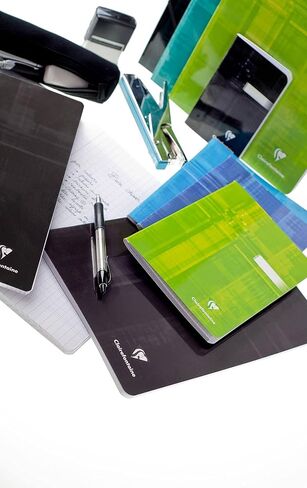 Clairefontaine Staplebound Notebook - Ruled w/ margin 48 sheets - 6 1/2 x 8 1/4 - Sold Individually (Assorted Cover Color Chosen at Random) in Kuwait