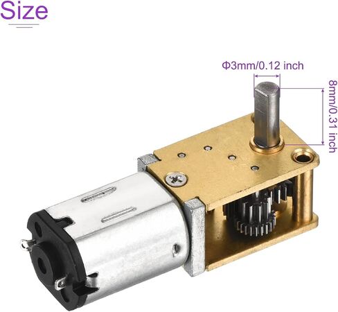 DMiotech 6V 13RPM Rated Torque 3.17 Output Shaft Length 8mm Micro DC Speed Reduction Motor Mini Metal Gearbox Motor for RC Car Robot Model DIY RC Toys Engine in Saudi Arabia