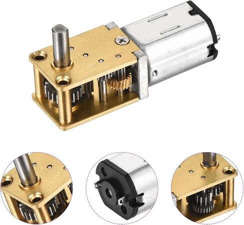 DMiotech 6V 13RPM Rated Torque 3.17 Output Shaft Length 8mm Micro DC Speed Reduction Motor Mini Metal Gearbox Motor for RC Car Robot Model DIY RC Toys Engine in Saudi Arabia