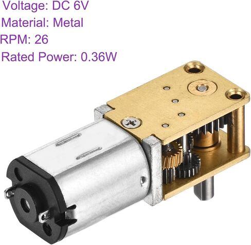DMiotech 6V 13RPM Rated Torque 3.17 Output Shaft Length 8mm Micro DC Speed Reduction Motor Mini Metal Gearbox Motor for RC Car Robot Model DIY RC Toys Engine in Saudi Arabia