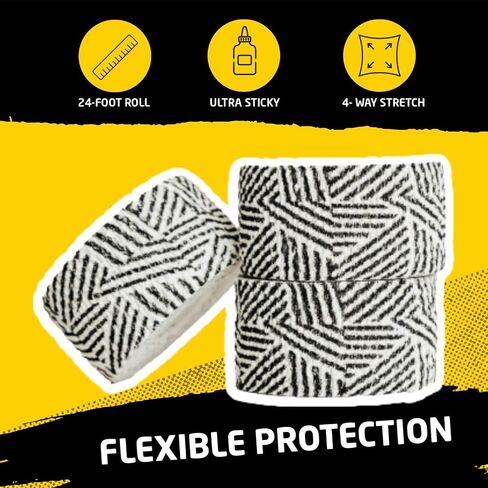 Happy Thumbs Tape Company - Gym & Hook Grip Tape - Thumb & Finger Protection - for Cross Training, Weightlifting, Gymnastics & More - Stretchy Adhesive Athletic Weightlifting Tape - 24 ft Long 6 Pack in Saudi Arabia