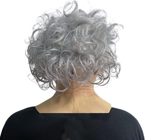 Halloween old Man and Woman Mask Granny Plays Mask Cosplay Party Face Props Halloween Party Prank Props Dress up props in Saudi Arabia