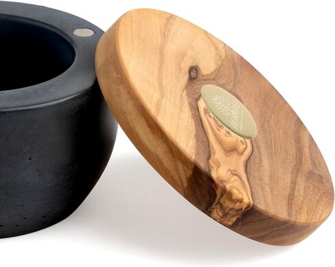 Berard Round Millenari Salt Keeper, 4 x 2.75in, White in Kuwait