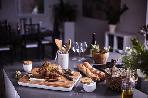 Berard Round Millenari Salt Keeper, 4 x 2.75in, White in Kuwait