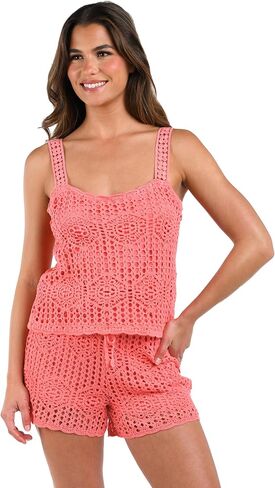La Blanca womens Over the Shoulder Tank Top Swimsuit Cover Up in Saudi Arabia