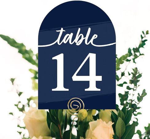 Big Dot of Happiness Navy Blue Table Number Cards - Double-Sided 5 x 7 inch Wedding Reception Party Event Cards, Premium Cardstock Table Numbers 1-20 in Saudi Arabia