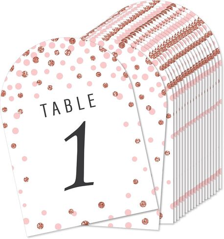 Big Dot of Happiness Navy Blue Table Number Cards - Double-Sided 5 x 7 inch Wedding Reception Party Event Cards, Premium Cardstock Table Numbers 1-20 in Saudi Arabia