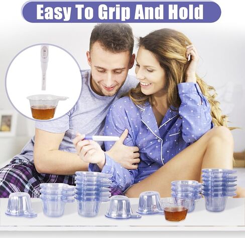 400 Pack Urine Cups, Disposable Plastic Urine Collection Cups 40ml Plastic Urine Cups Urine Specimen Container Cups for Pregnancy Confirm/Ovulation Test/pH Test Etc in Kuwait