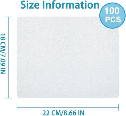 60Pcs Sublimation Mouse Pads Blanks Blanks Rectangular Mousepads for Sublimation Transfer Heat Press Printing Crafts, Non Slip Bottom, 24x20x0.2cm in Kuwait