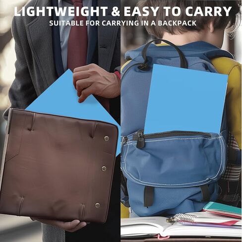 50 Pack Upgraded Pocket Folders,File Folders with Pockets Fit Letter Size Paper,File Folders Letter Size,Folders with Pockets for School Office Business Home,Sky Blue in Saudi Arabia