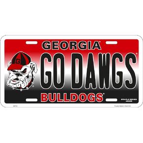 GO Dawgs Georgia Novelty License Plate
