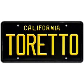 Fast and The Furious | Toretto | Metal Stamped License Plate