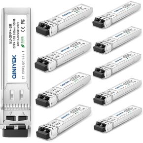 4 حزمة وحدة 10GBase-SR SFP+ LC، جهاز إرسال واستقبال Gbic متعدد الأوضاع SFP 850 نانومتر، يصل إلى 300 متر، متوافق مع Cisco SFP-10G-SR، Unifi UF-MM-10G، Meraki MA-SFP-10GB-SR، Fortinet، Mikrotik، نتغير، سوبرمايكرو in Kuwait