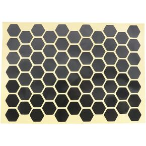 eMagTech 72pcs High Visibility Reflective Stickers Kit Honeycomb Kit Decals Reflector Universal Safety Decals for Car Bike Motorcycles Helmets Black