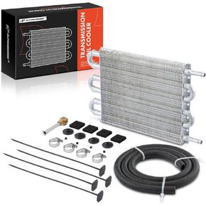 A-Premium 6 Row Transmission Oil Cooler Compatible with Chevrolet Silverado 2500 3500, Malibu, Corvette & Ford F-150, F-250 Super Duty & Dodge Ram 1500 2500 & Jeep Grand Cherokee & Nissan Pathfinder