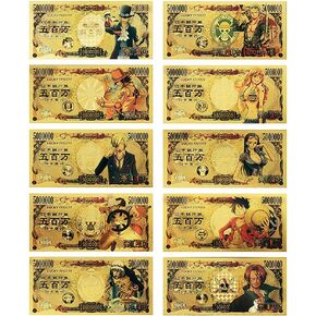 6UH8MB Japanese Anime ONE Piece Edition Bookmarks, Collectibles, banknotes and Gifts. （10pcs）Japanese Anime ONE Piece Edition Bookmarks, Collectibles, banknotes and Gifts. （10pcs）