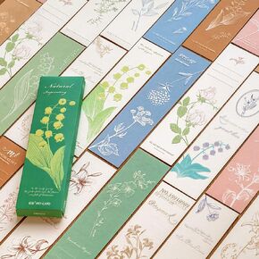Doraking 30PCS Vintage Mood Scene Theme Paper Bookmarks for Book Lovers, Boxed Bookmarks Set (Daily Mood)