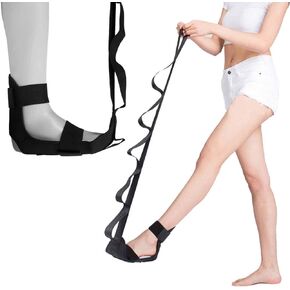 Jayefo Sports Leg and Foot Stretcher For Plantar Fasciitis Relief For Men & Women Leg Heel Quads Hamstrings Calf Stretcher Strap Machine