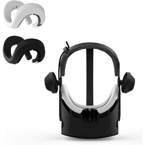 AMVR VR Silicone Facial Interface Cover for HP Reverb G2 Virtual Reality Headset, Sweatproof Waterproof Anti-Dirty Replacement Facial Cushion Pads Accessories (1 pcs Black & 1 pcs Gray)