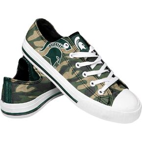 FOCO Michigan State Spartans NCAA Womens Camo Low Top Canvas Shoes - 9 in Saudi Arabia