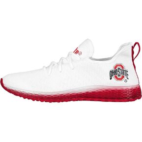 FOCO Ohio State Buckeyes NCAA Mens Gradient Midsole White Sneakers