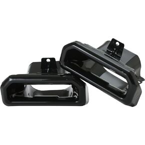 1 PAIR Exhaust Tips Bezels GLOSS Black RH/LH Compatible with Chevy Silverado/GMC Sierra 1500 2019-2023 Replace# 2253506 84434641Left & Right 84434642