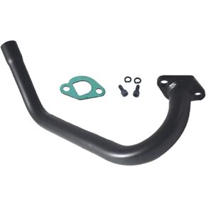 Upgrade Exhaust Pipe With Female Threaded For Coleman Powersports CT200U,CT200U-EX,BT200X,For Predator 212cc 196cc Go Kart& Mini Bike, For Honda GX160,GX200 Black