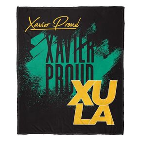 Northwest NCAA Xavier Louisiana (XULA) Gold Rush/Nuggets Unisex-Adult Silk Touch Throw Blanket, 50" x 60", School Tradition