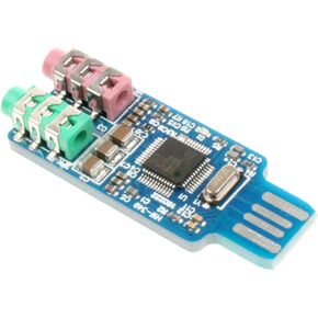 CM108 USB Sound Card Chip Drive-Free Computer External Sound Card Module