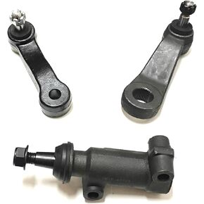 PartsW - New 3 Pc Steering Kit For Cadillac Escalade 2002-2003/ Chevy Silverado 1500 Classic 2007/ GMC Sierra 1500 99-06 + More/Idler Arm Bracket Assembly + Pitman Arm with 3 Groove Spline