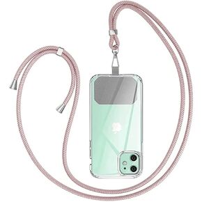 Universal Cell Phone Lanyard, Lanyard for Phone with Adjustable Nylon Neck Strap with Most Smartphones Phone Tether Can be Combined with Any Phone Case