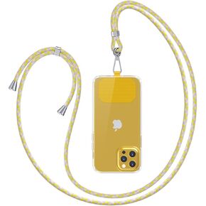 Universal Cell Phone Lanyard, Lanyard for Phone with Adjustable Nylon Neck Strap with Most Smartphones Phone Tether Can be Combined with Any Phone Case