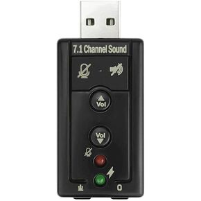 7.1 Channel USB External Sound Card Audio Adapter