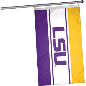 FOCO NCAA LSU Tigers Unisex Double Sided 3' x 5' Team Logo Horizontal Flag, Horizontal 3' x 5', One Size
